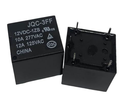 Relé JQC-3FF 12VDC-1ZS de 5 pines T73-1C componente electrónico electromecánico 2