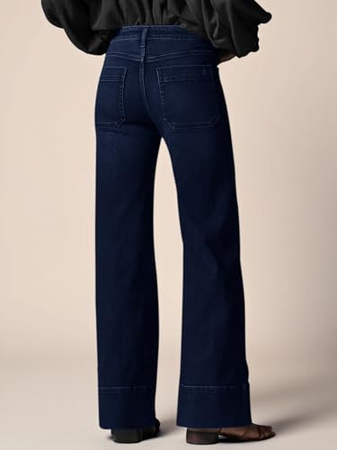 Cicy Bell Womens Wide Leg Jeans Baggy Casual High Waisted Boyfriend Loose Denim Pants with Pockets3