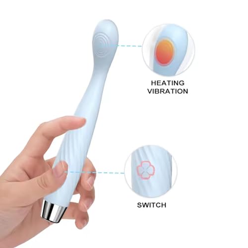 Image of Elosnoc Waterproof Massager Flexible Full Body Electric 10 Speeds Waterproof Massager with Flexible Neck | Customized Relaxation - Ergonomic Design for Comfortable Handling-SKY BLUE