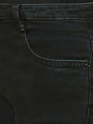 Image of TWGE - Women's Mid Rise Skinny Fit Jeans - Single Button, Stretchable Denim Pants - Ankle Length - Stylish Casual Wear Pack of 1