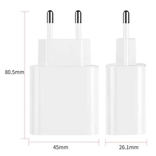 Chargeur Rapide 68W USB-C PD3.0/PPS Pour Motorola - Compatible Edge 20/30/40, Moto G Série - Câble USB-C Inclus 1 M - Prise Européenne