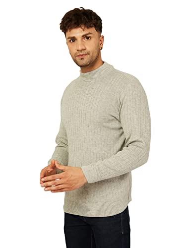 Image of Kvetoo Men High Neck Full Sleeve Winter Woolen Sweater