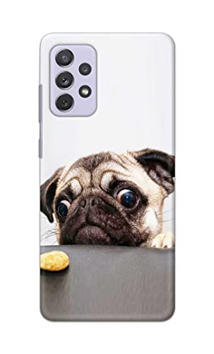 Image of PRINTFIDAA� Printed Hard Back Cover Case for Samsung Galaxy A72 Back Cover (Pug Dog) -2808