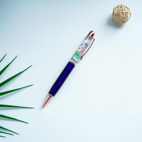 Image of Christmas Snowman Tree Funny Pens Cute Floater Floating Liquid Writing Journaling Office Pen Unique Gift For Women Men Kids Girl Boy