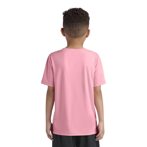 Image of Messi Boys' Lifestyle Short Sleeve Top, Loose-Fit Shirt with Logo, Comfortable, All-Day Wear