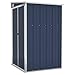 Produktbild vidaXL Wand Geräteschuppen Geräteschuppen Gartenhaus Gerätehaus Gartenschrank Gartenschuppen Fahrradhaus Schuppen Anthrazit 118x100x178cm Stahl