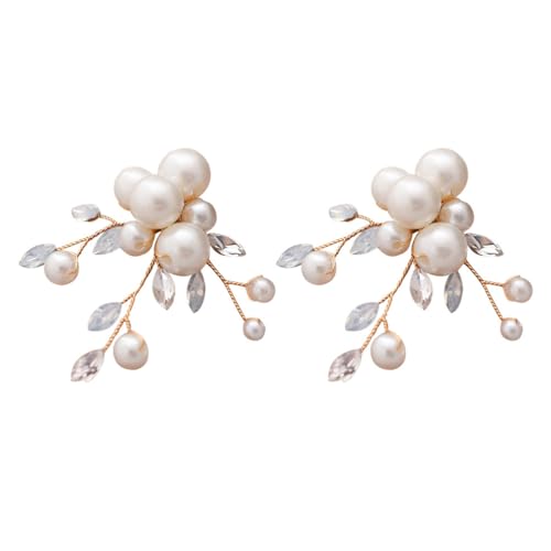 Schuhclips Hochzeit Kristall Perlen Schuhschmuck Hochzeit Brautschuhe Schuhschnallen Dekoration DIY...