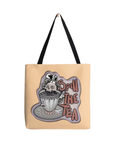 Sac fourre-tout Spill The Tea grand volume pour ranger vos cours et affaires de bureau