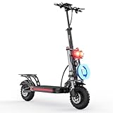 Freego Electric Scooter Adults, 48V/17.5Ah,11'' Fat Tires, Max 50 Miles Range, 2400W Dual Motor, Max 37 MPH Speed, Dual Hydraulic Brake, ES11 Pro Folding Commuting Electric Scooter Adults
