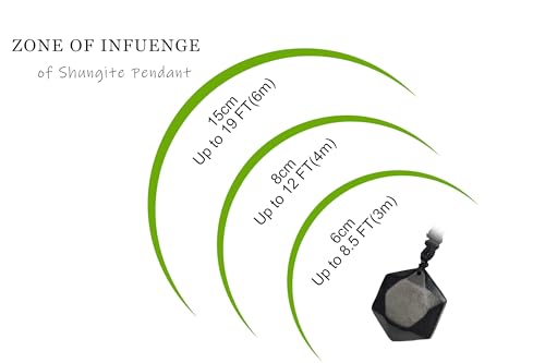 Shungite Crystal jewelry with rope natural hexagon black shungite crystal pendants3