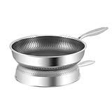 Frying pan Kitchen 316 Stainless Steel Frying Pan Non-Stick Cooking Steak...