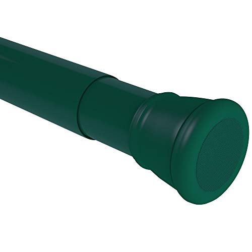 Image of Story@Home Set of 2 Pc 100 CM-160 CM Simple Lightweight Rustproof Metal Adjustable -Length Shower Curtain Tension Rod Green