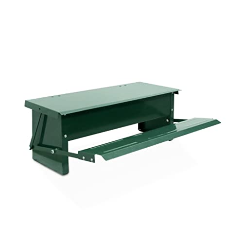 Alice's Garden - Mangeoire Automatique pour Poules - Distributeur à pédale - capacité de 5kg - Acier galvanisé