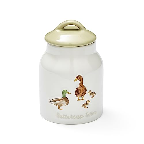 Cooksmart British Designed Sugar Bowl with Lid | Ceramic Sugar Pot with Modern Designs | Sugar Bowls with Lids Perfect for Any Kitchen - Buttercup Farm