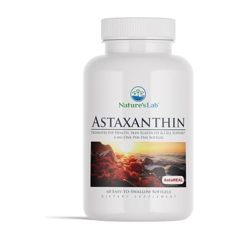 Nature's Lab AstaREAL Astaxanthin - 6mg of Potent Antioxidants - 60 Capsules (2 Month Supply) Cover
