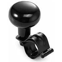 Korysnew Auto Lenkhilfe Lenkradknauf Spinner Kugel Kfz Universal Lenkrad Lenkrad Zubehör Lenkhilfe Lenkradknopf Universal Auto Lenkradknauf für LKW Traktor Gabelstapler Rasenmäher Boot(schwarzen)