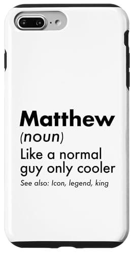 Matthew Like A Normal Guy Only Cooler Legend King �t�@�[�X�g�l�[�� �X�}�z�P�[�X iPhone 7 Plus/8 Plus �p
