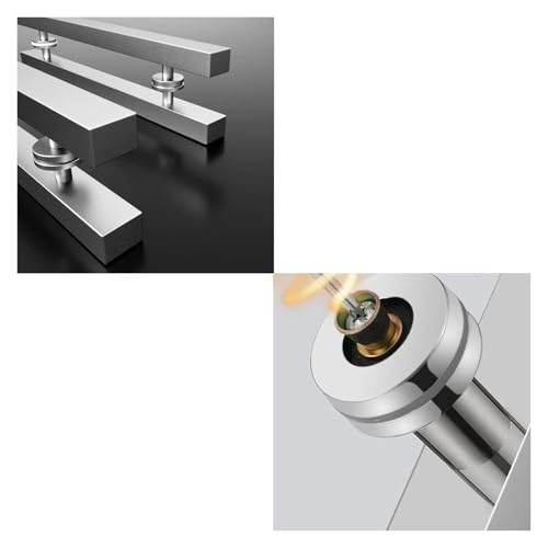 Poignée de porte d'entrée moderne push-pull en H pour vantail bois - 3