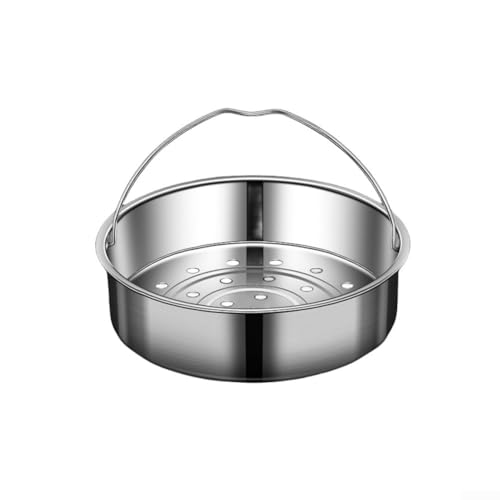 Cesta de vapor multifuncional de acero inoxidable para preparación de alimentos saludables (20 cm)