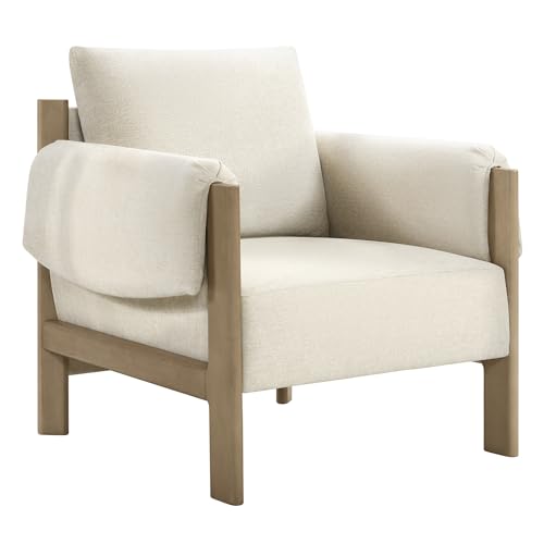 Sillón Plegable Tela Beige miniatura 5