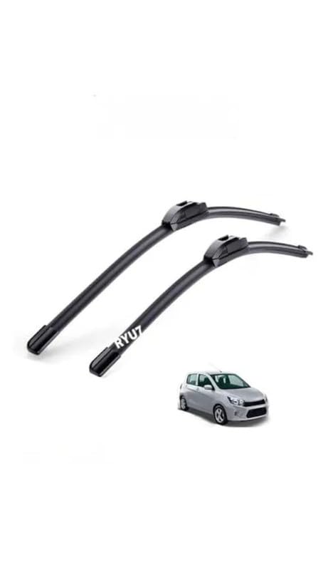 Image of All Season Frameless /Soft Wiper Blades Fits For Maruti Celerio 21 inch /525mm+14 inch /350mm(Pack of 2)