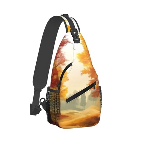 Bolso cruzado estilo sling para hombre y mujer negro miniatura 2