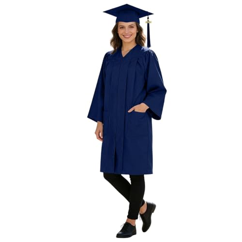 Gorra de graduado universitaria y toga unisex para evitar alquileres costosos