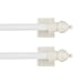 Kenney Petite Sidelight Magnetic Rods, 8.75 to 15.75-Inch, White, Twin Pack