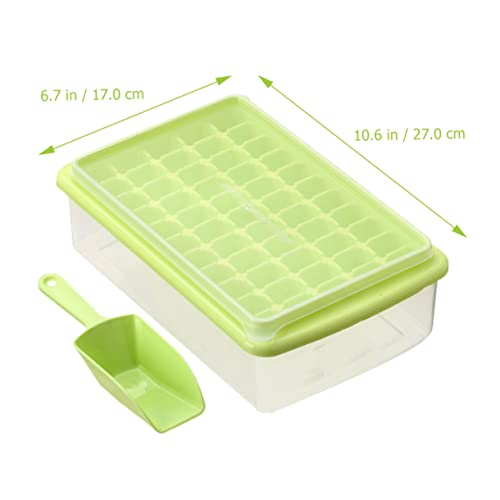 Molde para cubitos de hielo plástico con tapa miniatura 3