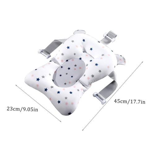 TOGEVAL ベビー用浴槽サポートネット 軽量通気性メッシュ素材 星柄デザイン 新生児入浴時の 保持 クイックドライスポンジ採用 お風呂用浮遊
