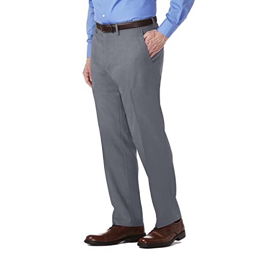 Kenneth Cole REACTION mens Stretch Modern-fit Flat-front dress pants, Dark Grey, 38W x 30L US2