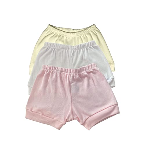 Kit Shorts Suedine 3 Peças (P, Menina)