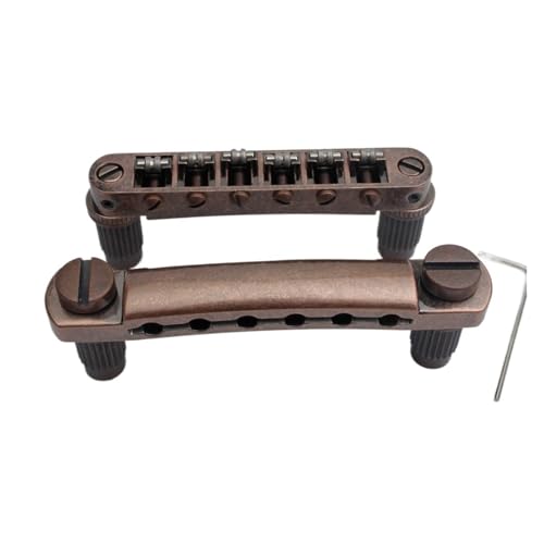 Puente Roller Saddle para Guitarra con Stop Bar y Anclajes miniatura 2