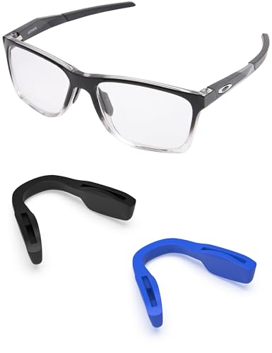 Image of 2 Pieces Replacement Nose Pads for Oakley Activate OX8173 / Activate Asian Fit OX8169F - Blue + Black Euro Fit