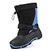 Produktbild riemot Kinder Winterstiefel Jungen Mädchen Schneestiefel Warm Gefüttert Winterschuhe Wasserdicht Kinderstiefel Rutschfest Winter Stiefel Blau, 34 EU