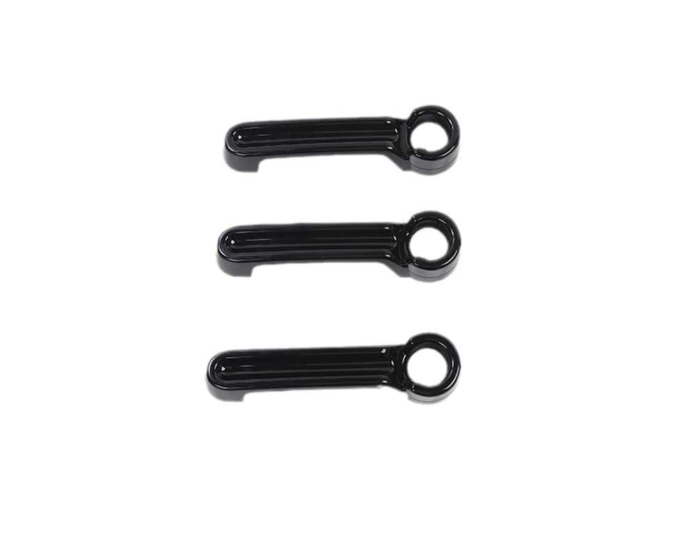 Inserciones Decorativas Para Manijas De Puerta Jeep Wrangler JK 2007-2017 (4 Puertas) - 5 Piezas Negras