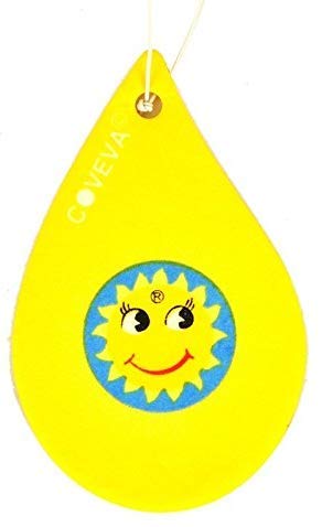 Lemon 'Tear Drop' air freshener for Car/Home/Caravan/Office (Yellow)