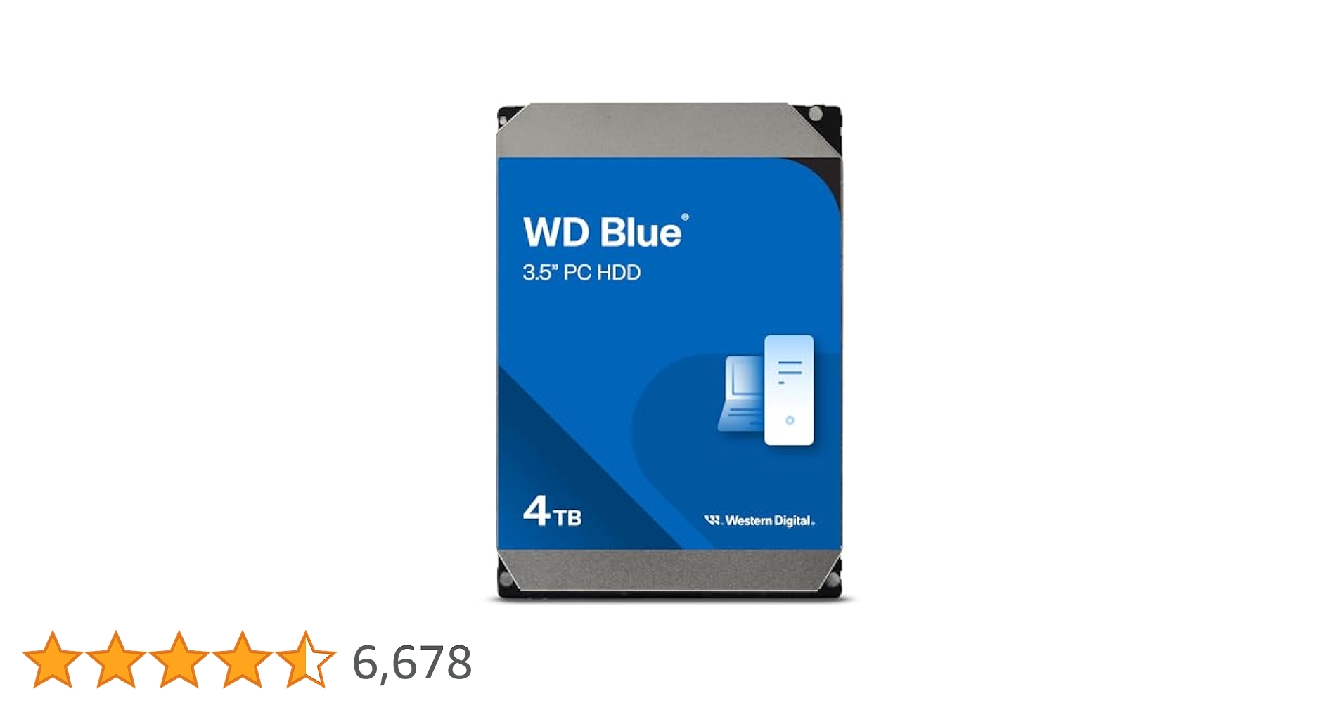 【良品】WesternDigital4TB HDD WD40EZRZ 4 TB SATA WD40EZRZ-00GXCB0 5400 RPM 64 MB HDD 3.5