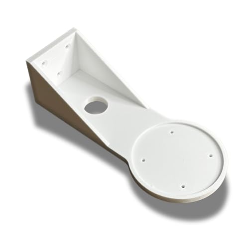 Bracket Mount Compatible with Ring Spotlight Camera | Overhang or Ceiling Mounting Bracket for Indoor or Outdoor Use | Made in USA (Spotlight, White)