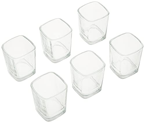 Circleware Take Square Shot Glasses, Set Of 6, 2.3 Ounce, Clear, Limited Edition Glassware Whiskey Drinking Cups, 6 Count (Pack Of 1) #TOP1