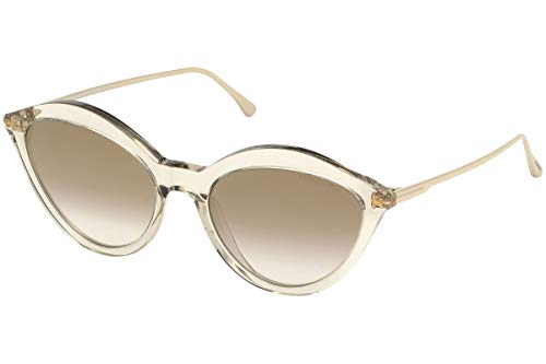 Tom Ford FT0663 20G Grey Chloe Cats Eyes Sunglasses Lens Category 2 Lens Mirror