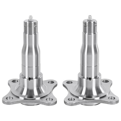 SP131 Trailer Spindle #84 EZ Lube Weld-On with Brake Flange for 3 500lbs Trailer Axle Compatible with Bearings Kit L44649/10 & L68149/11 (2Pcs)