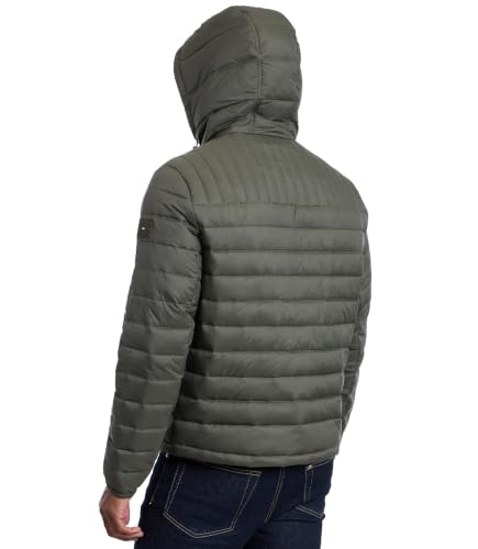 Image of Tommy Hilfiger Men's Down Alternative Hooded Puffer Jacket (Standard and Big & Tall)