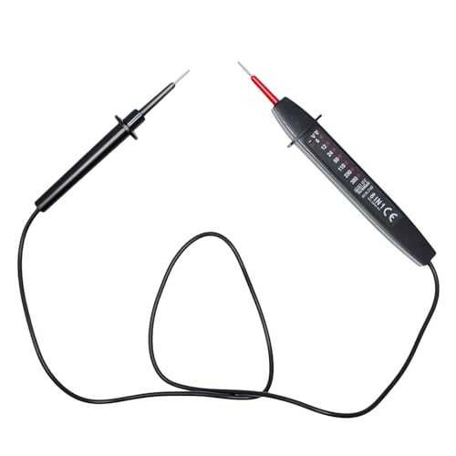 CCLIFE 2-poliger Spannungsprüfer 6–380V Wechselstrom/Gleichstrom mit LED Anzeige Robuster Phasenprüfer