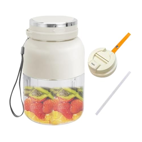 Batidora Portátil | Licuadora Personal Para Batidos y Zumos Naturales - Vaso Mezclador Sin Cables 1300ml Para Triturar Hielo Y Elaborar Alimentos