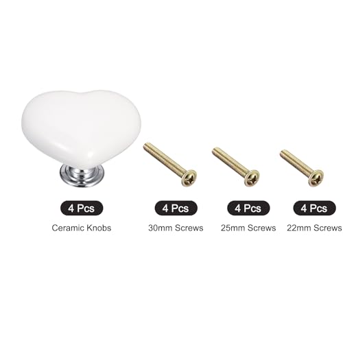 Uxcell 4Pcs Ceramic Knobs, Kitchen Drawer Knobs - Image 3