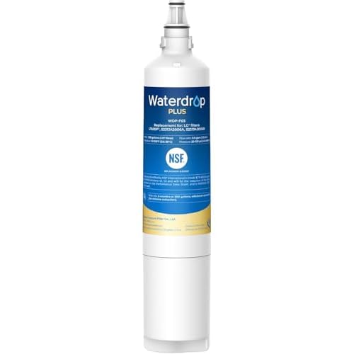 Waterdrop Plus 5231JA2006A NSF 401&53 Certified, Replacement for LG® LT600P®, KENMORE® 9990, 46-9990, WFC2001, LFX25960ST, rwf1000a Refrigerator Water Filter (Package May Vary)