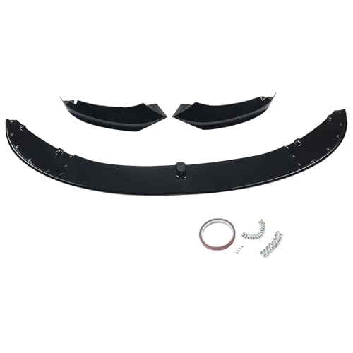 Becquet lèvre avant BMW F32 F36 noir brillant pour look routier sportif