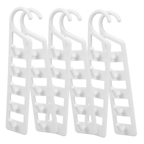 Cabilock Dorm Room Hangers 6 Pack Vertical Space Saver Hangers Heavy Duty Plastic for Jeans Pants Shirts Closet Organizer Travel