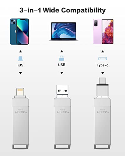 Image of External Storage Compatible for iPhone /PC /iPad /Android /More 3.0 High Speed Devices for Pho